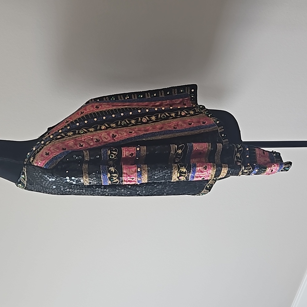 Vintage Judith Ann | 1980s Rare Sequin Pink and Black Jacket | Womens Medium - Picture 7 of 12